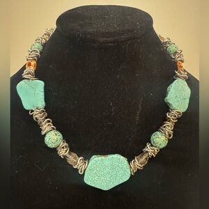 Turquoise and Silver Necklace